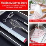 Large Silicone Baking Mat with Scraper and Ties