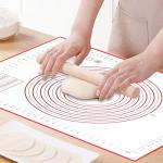 Large Silicone Baking Mat with Scraper and Ties