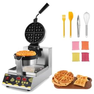 Dyna-Living 180° Rotating Belgian Waffle Maker