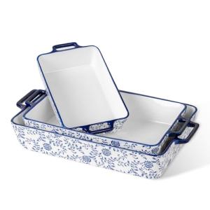 Cerkik Ceramic Bakeware Set - 3-Piece Casserole Set