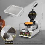 Dyna-Living 180° Rotating Belgian Waffle Maker