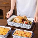 Cerkik Ceramic Bakeware Set - 3-Piece Casserole Set
