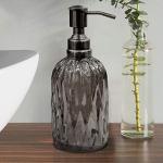 Refillable Liquid Soap Dispenser with Black Trim