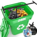 NEWTRY Manual Trash Compactor with Adjustable Handle