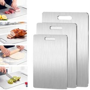 Stainless Steel Cutting Boards Set - 3 Sizes