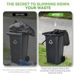 NEWTRY Manual Trash Compactor with Adjustable Handle