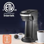 Single Serve Coffee Maker for Ground Coffee & K-Cups