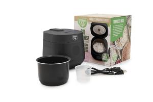 GreenLife 2-Cup Digital Rice Cooker, Nonstick Pot