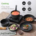 Black Nonstick Pots and Pans Set - 9 Pieces