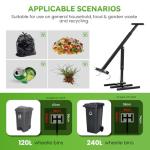 NEWTRY Manual Trash Compactor with Adjustable Handle