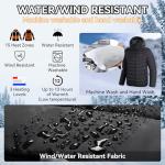CHANGEOWN Unisex Heated Jacket with 15 Heating Zones