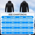CHANGEOWN Unisex Heated Jacket with 15 Heating Zones