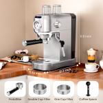 ANYCOLD 20 Bar Espresso Machine with Milk Frother