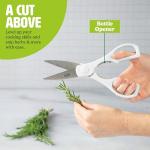 10-Piece Kitchen Knife Set with Block - White