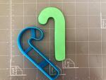 4-Inch Candy Cane Cookie Cutter
