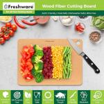 Freshware Dishwasher Safe Wood Cutting Boards Set