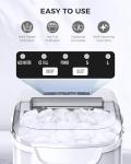 COWSAR Portable Ice Maker with Self-Cleaning Feature
