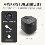 GreenLife 2-Cup Digital Rice Cooker, Nonstick Pot