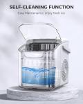 COWSAR Portable Ice Maker with Self-Cleaning Feature