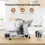 ROVSUN 10-Inch Electric Meat Slicer with Adjustable Thickness