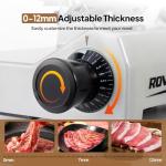 ROVSUN 10-Inch Electric Meat Slicer with Adjustable Thickness