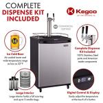 Kegco Two-Faucet Stainless Steel Keg Dispenser