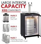 Kegco Two-Faucet Stainless Steel Keg Dispenser