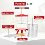 15L Stainless Steel Fruit and Apple Press