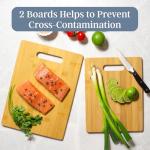 Bamboo Cutting Board Set - 2 Assorted Sizes