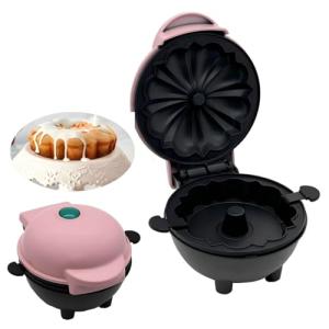 Mini Cake and Donut Maker Machine - Pink