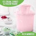 GreenLife 1.5QT Electric Ice Cream Maker, Pink