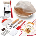 Sourdough Starter Kit with Proofing Basket and Jar