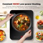Ultra-thin Portable Induction Cooktop with Timer