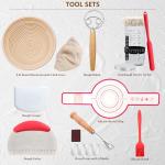 Sourdough Starter Kit with Proofing Basket and Jar