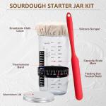 Sourdough Starter Kit with Proofing Basket and Jar