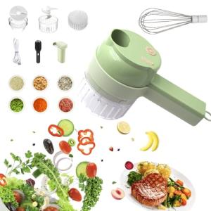 Portable 4-in-1 Wireless Vegetable Cutter Set