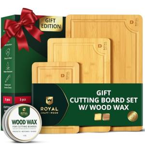 Bamboo Cutting Board Set - 3-Piece Gift Set