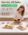 Kitsure 3-Piece Wooden Cutting Board Set