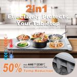 Countertop Food Warming Mat with Adjustable Temperature