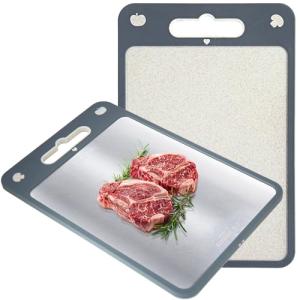Double-Sided Stainless Steel Cutting Board, Large