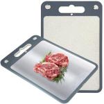 Double-Sided Stainless Steel Cutting Board, Large
