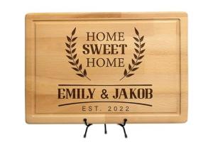 Custom Bamboo Cutting Board for New Homeowners