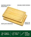 Bamboo Cutting Board Set - 3-Piece Gift Set