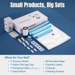 Billty Handheld Vacuum Sealer with 30 Bags