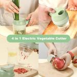 Portable 4-in-1 Wireless Vegetable Cutter Set