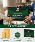 Bamboo Cutting Board Set - 3-Piece Gift Set