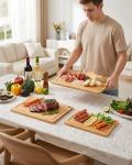 Kitsure 3-Piece Wooden Cutting Board Set