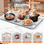 Countertop Food Warming Mat with Adjustable Temperature
