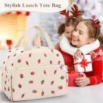 KUBYA Cute Strawberry Insulated Lunch Bag