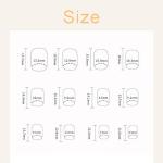 Glossy Pink Square Press On Nails with Glue